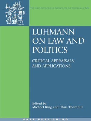cover image of Luhmann on Law and Politics